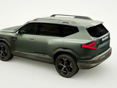 2024 DaciaRenault Bigster Low-poly 3D model