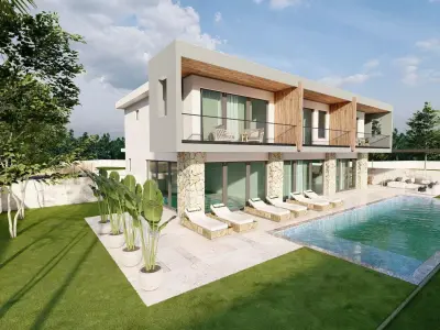 Luxury Villa inddor and outdoor pool 3D model