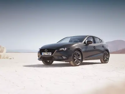 Small family sedan unbranded 3D model