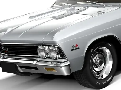 Chevrolet Chevelle SS Convertible 1966 3D model