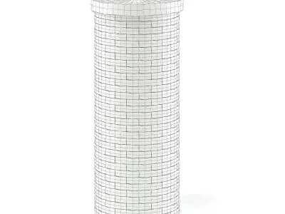 Brick Pillar 3D Model 3D model