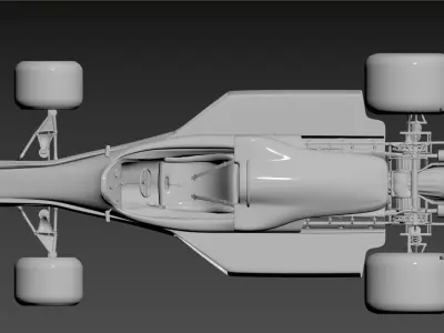 3D model of a Formula 1 race car 3D model