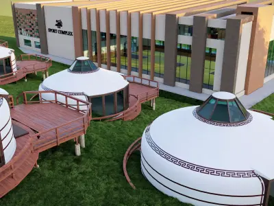 sport complex 3D model
