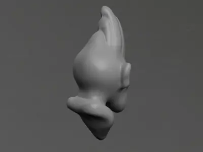 Shark Man Low-poly 3D model