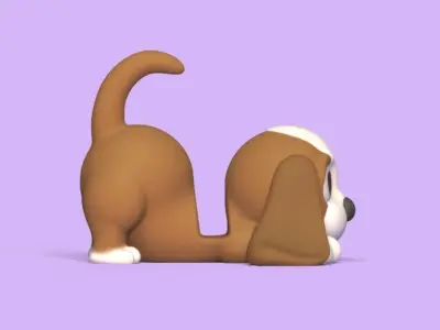 Dog Phone Holder 3D print model