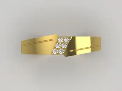 wedding groom ring mr0181 3D print model