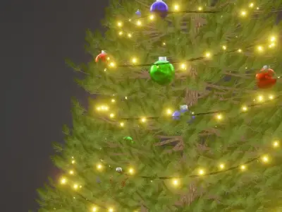 Christmas Tree Decorated 3D model