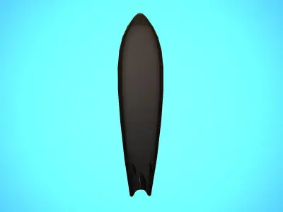 SURF BOARD 11 CARTOON STYLIZED Low-poly 3D model