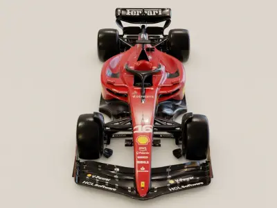 Ferrari SF-23 2023 Charles Leclerc Rigged 3D model 3D model