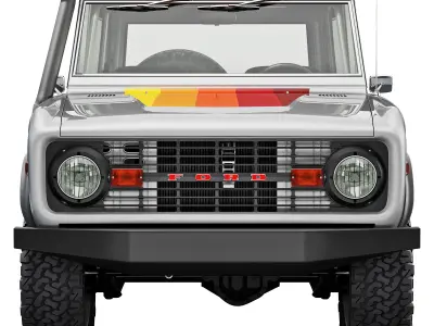 Ford bronco 1975 custom 3D model