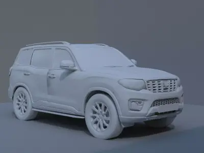 Scorpio-N 2022 3d model Low-poly 3D model