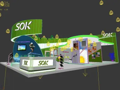 Exhibition - Area - 12X14-3DMAX2010-02 3D model