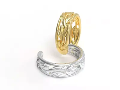 leaf ring 3D model