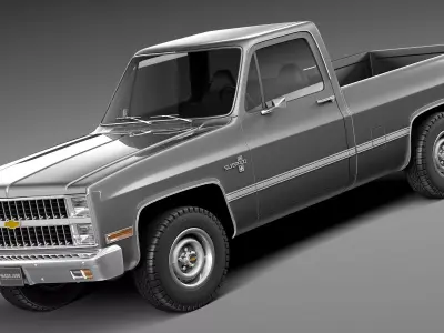 Chevrolet Silverado c10 1981-1987 3D model