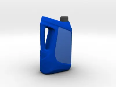 Oil Engine Bottle Low-poly 3D model