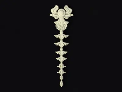 Central decor ornament for furniture 3D model 269