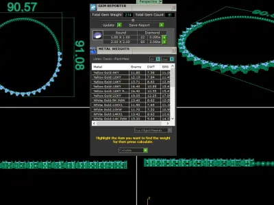 Diamond Necklace 360 animation renders 3dm stl details 3D print model