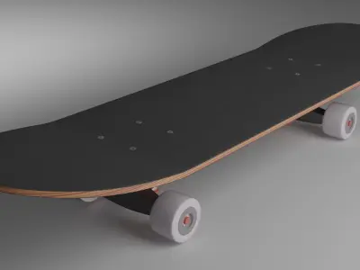 Skateboard on wheels 3D model