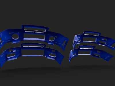 Body kit Skyline R34 Bumper 3D model