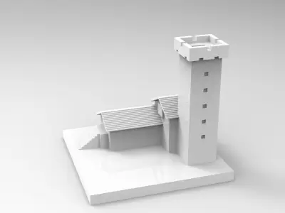 MINIATURE DECORATIVE INCENSE BURNER 3D print model