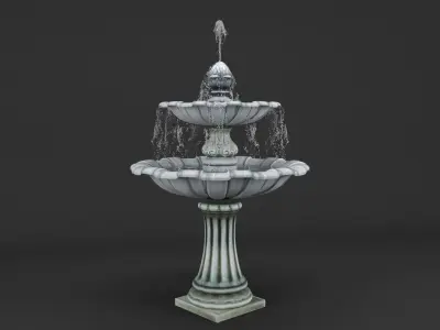 Garden Fountain for ArchViz 3D model