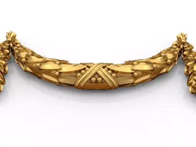 classic decorative swag onlay cnc 3d printing stl 06 3D print model