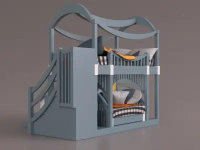 Bunker Bed 3D model