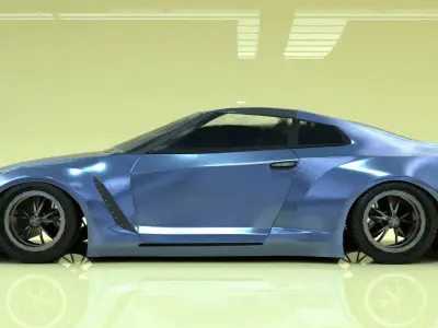 Highly Detailed speed hunter 3D Model for CGTrader 3D model