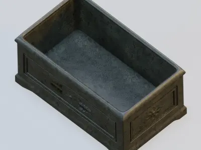 Garden urn planter42 3D model