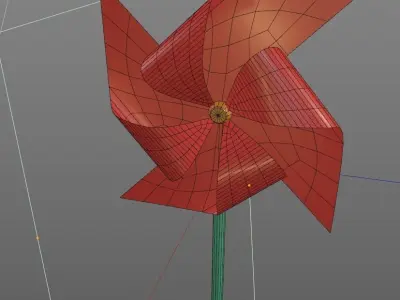 pinwheel 3D model