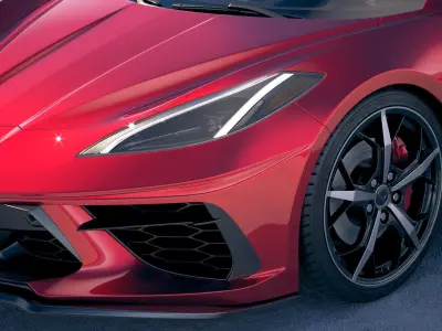 Chevrolet Corvette C8 Stingray CG 2020 VRAY 3D model