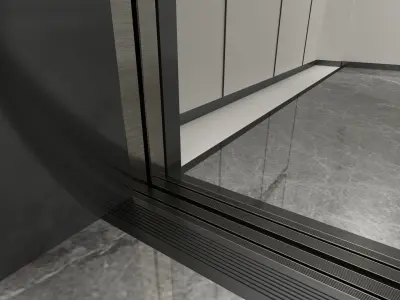 Modern elevator room 3D model