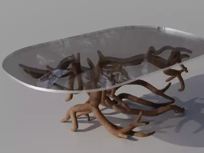 Organic roots Coffee Table 3D model