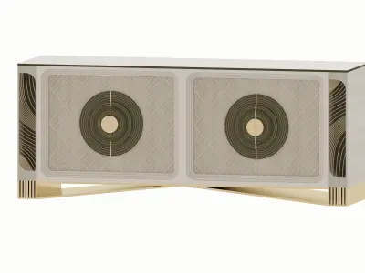  Celestial Crestwood Console Low-poly 3D model