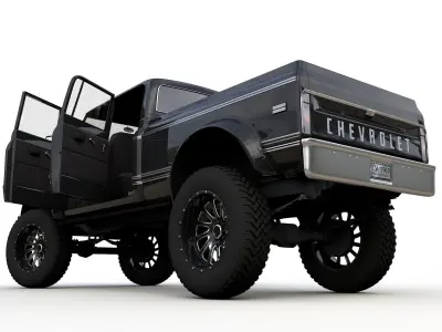 Chevy C40 Custom Pickup Truck 1969 3D model