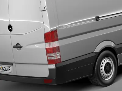Mercedes-Benz Sprinter long high 2014 3D model