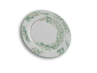 Luxurious Plates Free low-poly 3D model