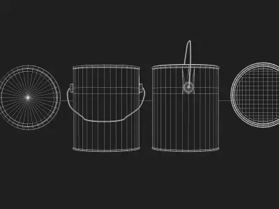 Construction Can Tint Dripping 3D model