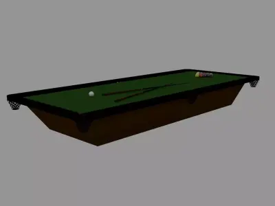 Pool Table 3D model get