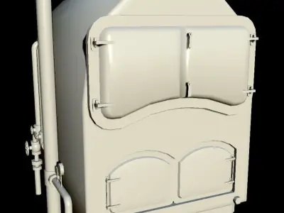 Boiler Furnace Low-poly 3D model