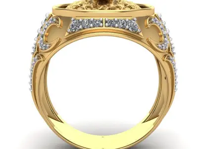 Lion Man Ring - 230722 3D print model