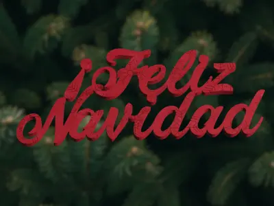 iFeliz Navidad - 3d Printable text in Spanish - 3d Model 3D print model