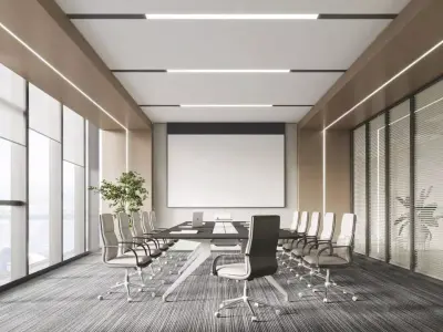 Modern Conference Room 3D model