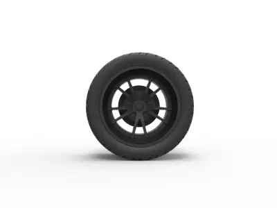 Sport wheel 8 3D print model