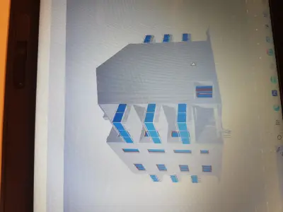 Unique Fps Building Low-poly 3D model