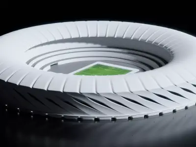 Futuristic Stadium 3D model