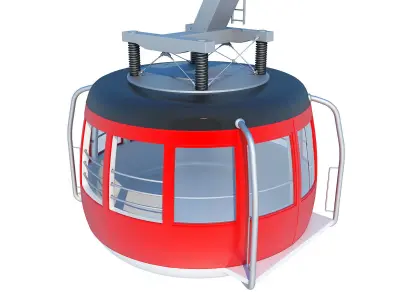 Cableway Chairlift 3D model