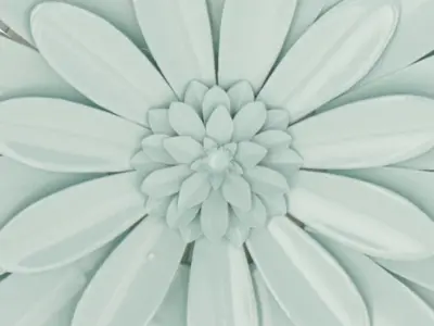 Metal Plants Flowers Wall Decor 3D model