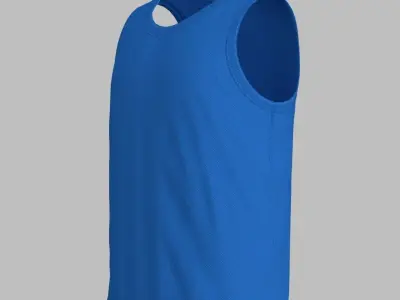 Basketball Jersey Low-poly 3D model