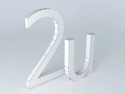 2u decorative object ornament 2u Free 3D model